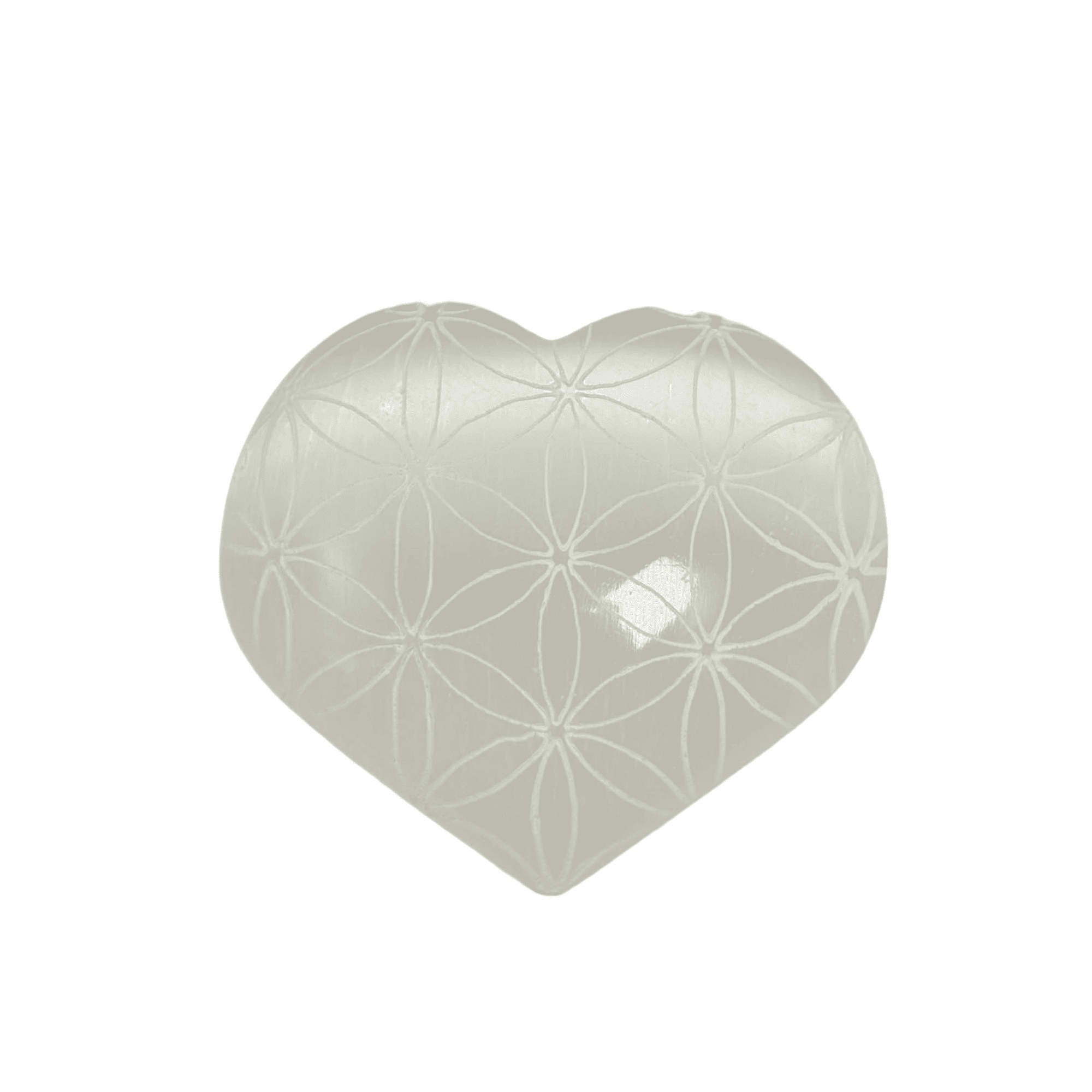 Selenite Heart Bowl-6cm